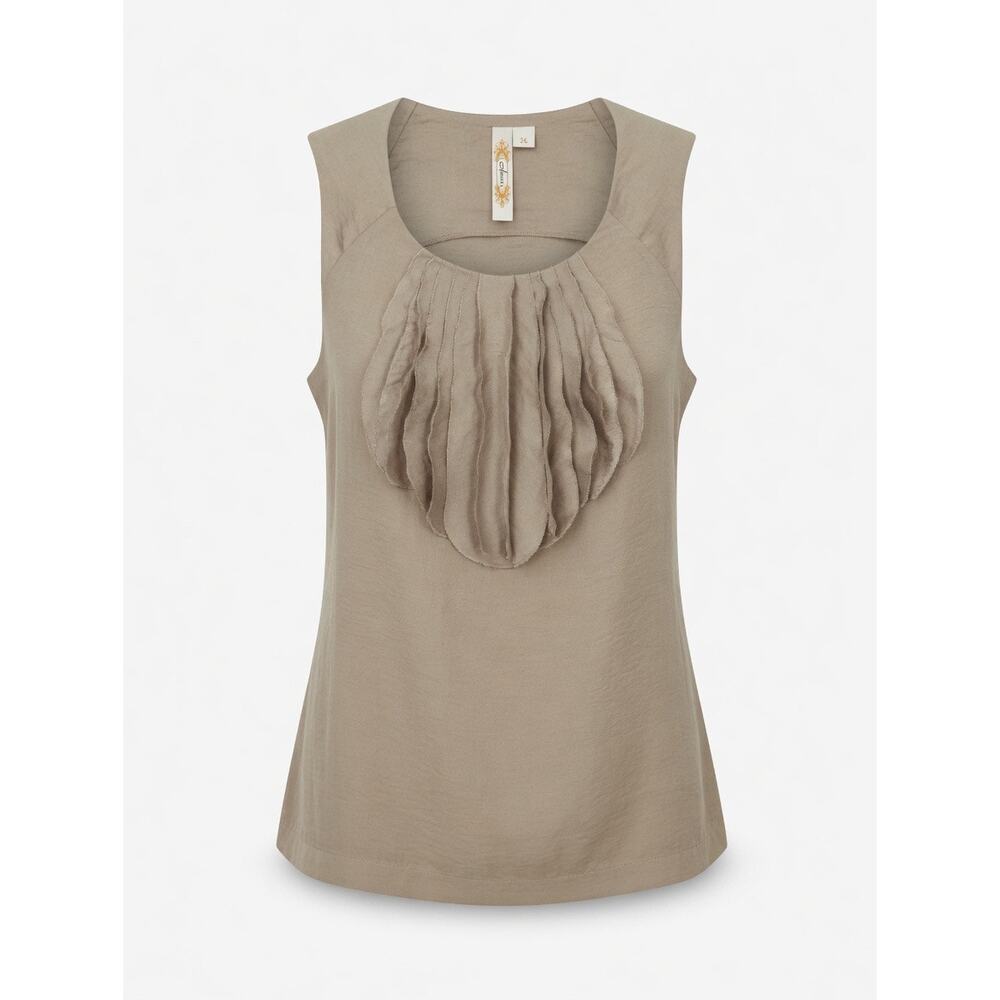 A Diva | Sleeveless Top | Tan | Women's Size Large